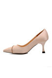 Ayakmod 312039 Bej Saten Kadın Stiletto