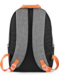 Gri-Siyah Unisex Sırt Çantası 03857