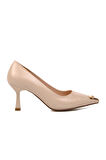 Ayakmod 357069 Bej Kadın Taşlı Stiletto