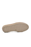 Ayakmod 394162 Bej Hakiki Deri Kadın Loafer Ayakkabı