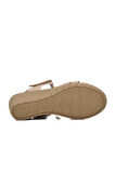 Ayakmod 390243 Krem Kadın Dolgu Topuk Sandalet