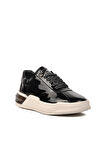 Marcomen 152-19197 Siyah Rugan-Beyaz Hakiki Deri Erkek Sneaker