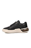 Marcomen 152-19197 Siyah-Beyaz Hakiki Deri Erkek Sneaker