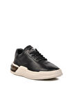 Marcomen 152-19197 Siyah-Beyaz Hakiki Deri Erkek Sneaker