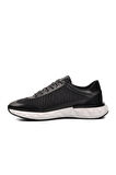 Marcomen 152-19498 Siyah-Beyaz Hakiki Deri Erkek Sneaker