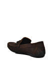 Ayakmod D7218 Kahve Nubuk Hakiki Deri Erkek Loafer Ayakkabı