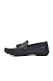 Ayakmod D7218 Lacivert Hakiki Deri Erkek Loafer Ayakkabı