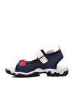 Ayakmod 24-410-F Lacivert-Beyaz-Kırmızı Çocuk Sandalet