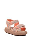 Ayakmod 24-402-F Pudra Simli Ortopedik Taban Çocuk Sandalet