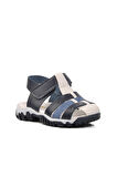 Ayakmod 24-417-B Lacivert-Beyaz Ortopedik Çocuk Sandalet