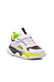 Pepino 1728-F Beyaz-Fosfor Sarı Çocuk Spor Ayakkabı