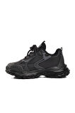 Pepino 1740-F Siyah-Füme Cırtlı Unisex Çocuk Sneaker