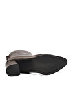 Ayakmod DS-30 Kahve Hakiki Deri İçi Polarlı Memory Foam Kadın Topuklu Bot