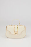 Krem Kadın El ve Omuz Çantası 930214