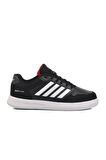 Siyah-Beyaz Bağcıklı Unisex Spor Ayakkabı 074 G