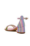Pembe Taş İşlemeli Kız Çocuk Sandalet 254 RY 6504 F