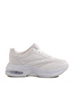 Beyaz Fileli Hafif Air Taban Kadın Spor Ayakkabı 185 G