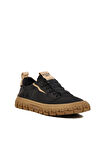 Siyah Hafif Tekstil Erkek Sneaker 25Y518 M