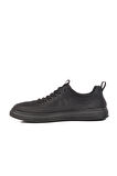 Siyah Tekstil Hafif Erkek Sneaker 25Y510-2 M