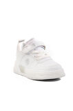 Beyaz Gümüş Cırtlı Unisex Çocuk Spor Ayakkabı 1603 B