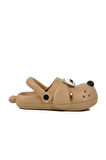 Bej Unisex Çocuk Sabo Terlik Doggy B