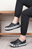 Siyah Eva Hafif Unisex Sabo Terlik TWG-216 G