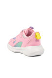 Pembe Sarı Cırtlı Fileli Kız Çocuk Spor Ayakkabı 2480 P