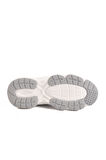 Beyaz Gri Fileli Unisex Spor Ayakkabı 182 G