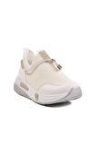 Beyaz Anorak Taş İşlemeli Kadın Casual Ayakkabı 702498 Z