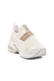 Beyaz Anorak Taşlı Kadın Sneaker 702307 Z