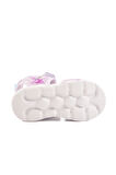 Lila Cırtlı Işıklı Kız Bebek Sandalet 018129 B
