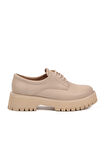 Bej Cilt Kalın Taban Kadın Casual Ayakkabı 572451 Z