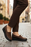Kahve Floter Tekstil Kadın Casual Ayakkabı 651586 Z
