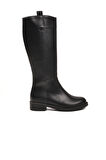 Siyah Cilt İçi Polarlı Fermuarlı Kadın Çizme 224578 Z