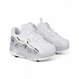 Beyaz Işıklı Patenli Ortopedik Unisex Çocuk Spor Ayakkabı Nils