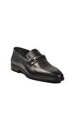 Siyah Hakiki Deri Kaymaz Taban Erkek Klasik Ayakkabı 854-T M