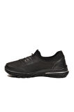 Siyah Nubuk Hakiki Deri Anatomik Kadın Casual Ayakkabı PLV061 Z