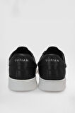 Siyah Hakiki Deri Bağcıklı Erkek Sneaker Anton M