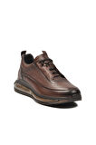 Kahve Hakiki Deri Anatomik Erkek Sneaker 152-22053 M