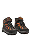 Kahve Turuncu Polarlı Kaymaz Taban Çocuk Outdoor Bot 2301 P