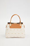 Krem Kadın El ve Omuz Çantası 930216