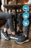 Füme Fileli Hafif Esnek Kilit Bağcıklı Unisex Spor Ayakkabı Motano G