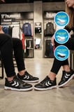 Siyah Fileli Hafif Esnek Unisex Spor Ayakkabı 900872 Hml Versay II