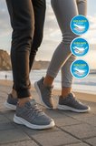 Füme Fileli Hafif Bağcıklı Unisex Spor Ayakkabı 2029 G