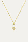 Kadın Kalp Kilit Kolye | undefined