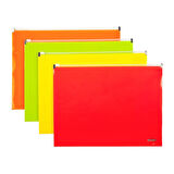 Bigpoint Körüklü Döküman Dosyası Lolly A4 Kırmızı