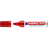 Edding E-500 Permanent Markör Kesik Uçlu Kırmızı