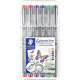 Staedtler 6 Pigment Liner Karışık Renk 0.5mm 6lı Set