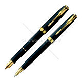Parker Dolmakalem + Tükenmez Sonnet Mat Siyah GT