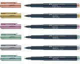 FABER-CASTELL ÇOK AMAÇLI MARKÖR METALİK 6 RENK BLİSTER (160706)